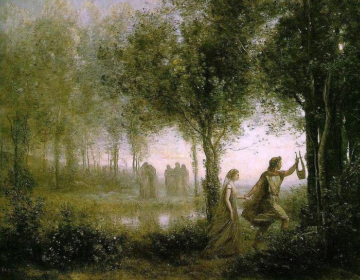 Jean-Baptiste Camille Corot Orphee ramenant Eurydice des enfers Germany oil painting art